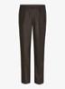 Regular fit chino in wolblend - Bruin