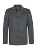 Regular fit overshirt in wolblend - Lichtgrijs