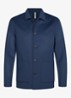 Regular fit overshirt van wol met opgestike zakken - Blauw