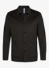 Regular fit overshirt van wol met opgestike zakken - Donkerbruin