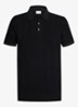 Regular fit polo in linnenblend - Donkerblauw