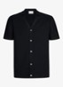 Regular fit polo met structuur - Donkerblauw