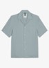 Relax fit shirt in linnen - Blauwgrijs