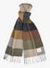 Sjaal van lamswol met ruitdessin - Beige