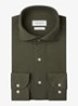 Slim fit knitted shirt overhemd - Groen
