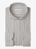 Slim fit overhemd met streepprint - Grijs