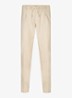 Straight fit broek in linnenblend - Zand