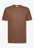 T-shirt in linnenblend met ronde hals - Clay