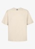 T-shirt met ronde hals - Zand