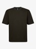 T-shirt met ronde hals - Donkerbruin