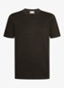 T-shirt met ronde hals - Donkerbruin