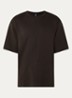 T-shirt met stretch - Bruin
