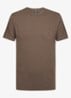T-shirt van jersey - Donkerbruin