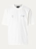 Globe T-shirt met logo- en backprint - Wit