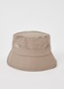 Bucket hoed met logo - Donkerbeige