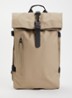Rolltop Large rugzak met 16 inch laptopvak en waterafstotende coating - Beige