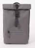 Rolltop rugzak met waterafstotende coating en 15 inch laptopvak - Grijs