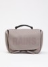 Texel toilettas met waterafstotende coating en logo - Taupe