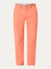 Bedford straight fit stretch chino broek - Deep Mango / Zalmroze