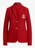 Blazer van piqué katoen met metallic logoborduring - Madison red / rood
