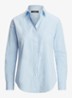 Blouse in katoenblend - Blue / Blauw