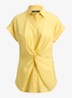 Blouse met geknoopt detail - Geel