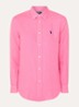 Blouse met logoborduring - Donkerroze