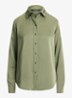 Blouse van satijn - Light Agave / Groen