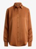 Blouse van satijn - Red Terracotta / Rood