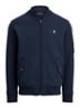 Bomberjack met klepzakken en logoborduring - Aviator Navy / Donkerblauw
