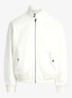 Bomberjack met logoborduring en klepzakken - Deckwash White / Wit