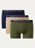 Boxer met logoband in 3-pack - Legergroen