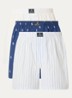 Boxershort met print in 3-pack - Donkerblauw