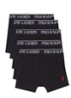 Boxershorts met logoband in 5-pack - Zwart