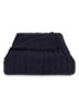 Cable plaid 127 x 178 cm - Donkerblauw