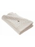 Cable plaid 127 x 178 cm - Steenrood