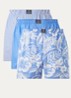Classic boxershort van katoen in 3-pack - Lichtblauw