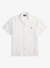Classic fit overhemd van linnen met borstzak - White / Wit