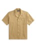 Classic fit overhemd van linnen met borstzak - Cafe Tan-2X6T