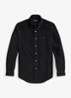 Custom fit button down-overhemd van corduroy - Polo Black /  Zwart