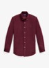 Custom fit button down-overhemd van corduroy - Classic Wine W/Pine PP / Wijnrood