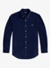 Custom fit button down-overhemd van corduroy - Newport Navy / White / Donkerblauw