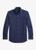 Custom fit keper performance overhemd met logo - Spring Navy Heather / Donkerblauw