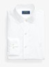 Custom fit overhemd met logoborduring - White