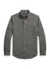 Custom fit overhemd met logoborduring - Dark Metal / Donkergrijs