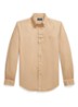 Custom fit overhemd met logoborduring - Surrey Tan / Bruin