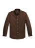 Custom fit overhemd met logoborduring - Nutmeg Brown / Bruin