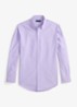 Custom fit overhemd met logoborduring - Powder Purple-2YPD