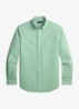 Custom fit overhemd met logoborduring - Faded Mint-31R6