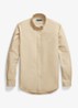Custom fit overhemd met logoborduring - Dune Tan-33G2